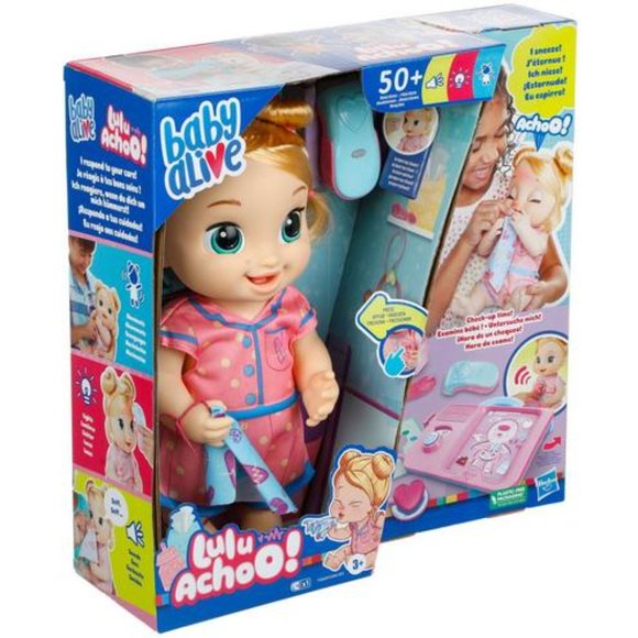 BABY ALIVE LULU ACHOO SNEEZE BLONDE HAIR 12” BABY DOLL  50+ MOVEMENTS 💥🆕⚡🚚 - Picture 12 of 15